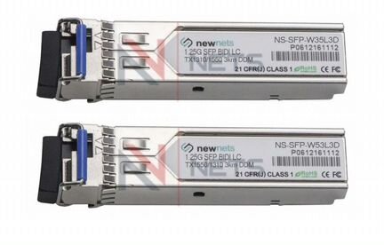 Пара оптич.трансиверов до 3км 1550/1310 LC DDM