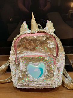Рюкзак Unicorn Единорог с паетками для девочки