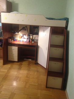 Двухъярусная кровать чердак