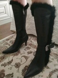 Сапоги, натуральная кожа 37