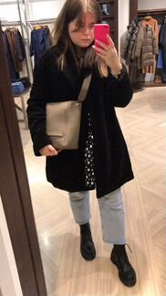 Плюшевое пальто Zara