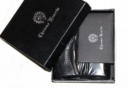 Мужской кожаный кошелек ChromeHearts новый