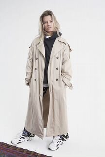 Тренч тренчкот плащ бежевый