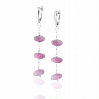 Серьги из кунцита