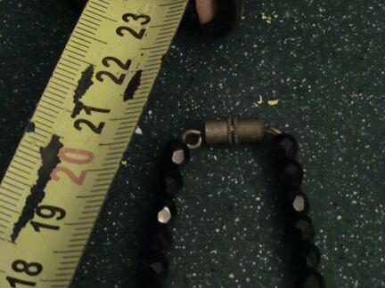 Чёрные бусы Чешская бижутерия винтаж