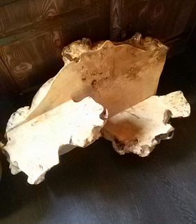 Слэб капового тополя. Полка из слэба