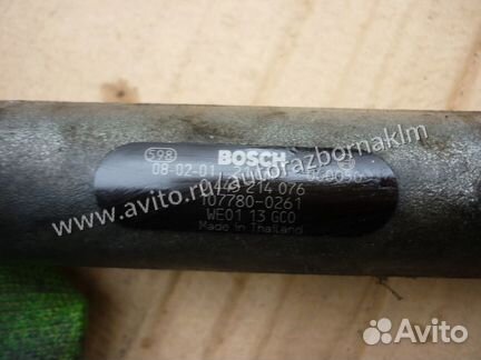 Mazda BT-50 Ford ranger 2010г Топливная рампа