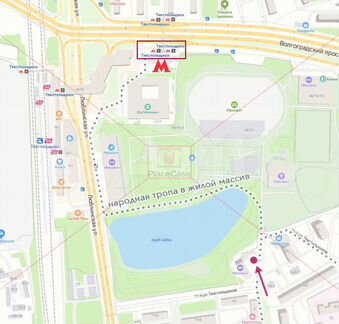 94 м² в нежилом здании на народной тропе к метро