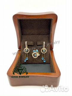 Серьги Кольцо из жёлтого золота с бриллиантами