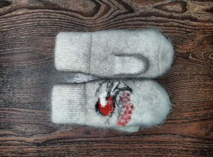 Варежки из наьуральной шерсти