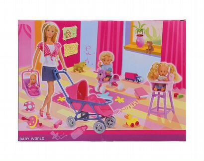 Игровой набор кукол Steffi (Simba) Мама с малышами