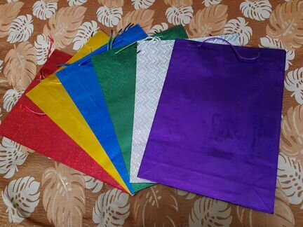 Пакеты подарочные новогодние в ассортименте