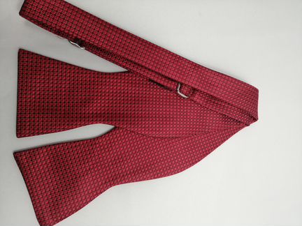 Новая бабочка-самовяз красная с принтом артB192745