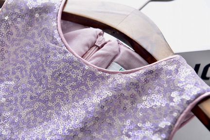 Сиреневое платье в паетки Kenzo Kids 5-10 лет