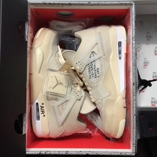 Nike Jordan 4 Retro Off-White Sail 8.5US/41RU/42EU