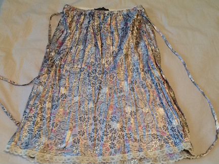 Юбка летняя жатый шелк. Италия