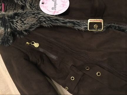 Курточка/меховая шубка зима Pampolina 116