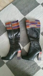 Сапоги кожаные