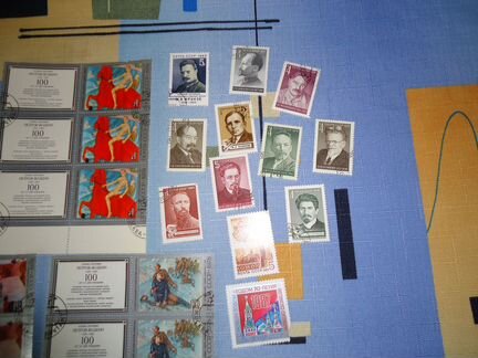 Набор марок 1974-1985г деятели кпсс (10шт)