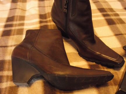 Ботильоны из нат. кожи Италия