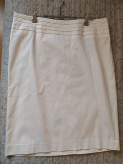 Белая классическая юбка новая