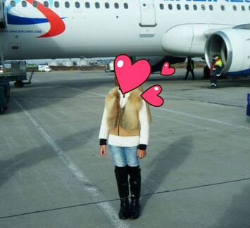 Жилет из натурального меха лисицы