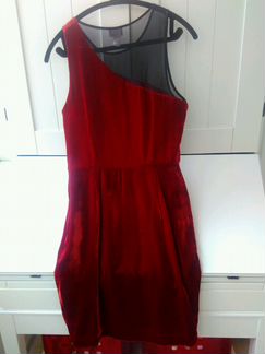 Платье бархатное