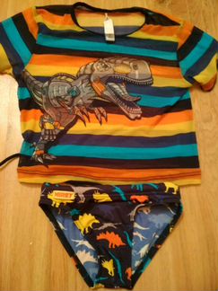 Пляжная футболка и плавки Nirey в идеале 80-86