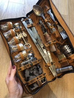 Набор дорожный шампура мангал штопор кузница семин