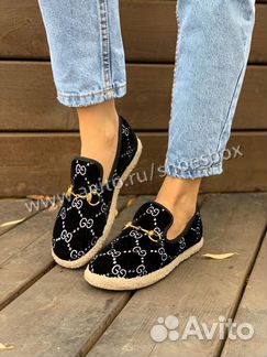 Мокасины gucci зима