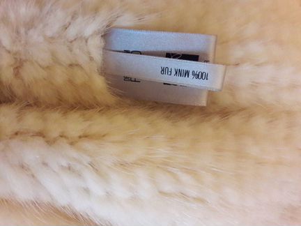 Шапка из вязаной норки. Финляндия. Новая