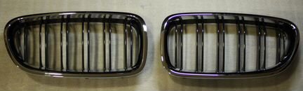 Ноздри решетки BMW F10 F11 10-15 двойные с хром ра