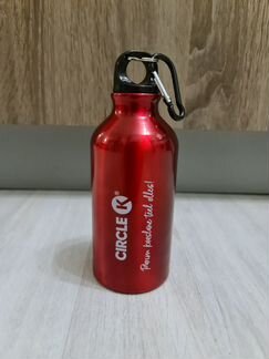 Бутылка спортивная для воды с карабином