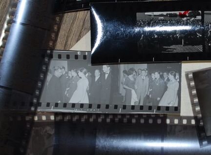 Негативы фотографий визита Гагарина Юрия Алексееви