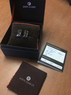 Серебрянные запонки John Hardy