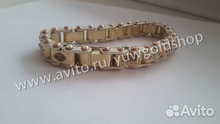 Эксклюзивный золотой браслет Harley Davidson 146 г