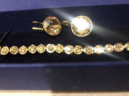 Swarovski браслет Tennis и серьги Bella оригинал