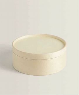 Zara Home круглая деревянная шкатулка с зеркалом