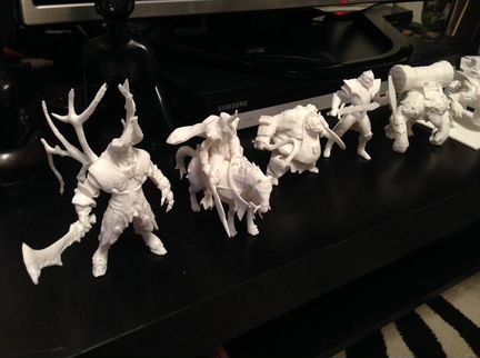 3D печать фигурок на фотополимерном принтере