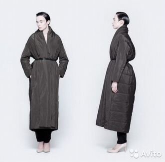 Пальто-одеяло Cyrille Gassiline цвета хаки, размер