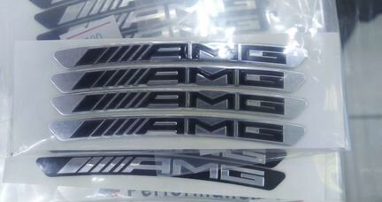 Наклейки шильдики на диски AMG BMW M серия