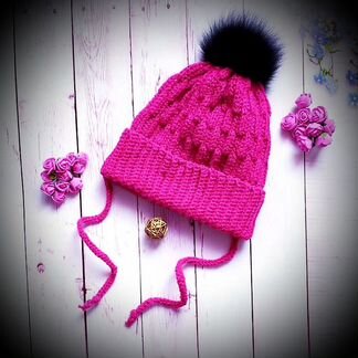 Детский комплект шапка снуд повязка