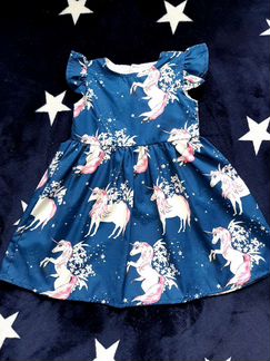 Платье с единорогом