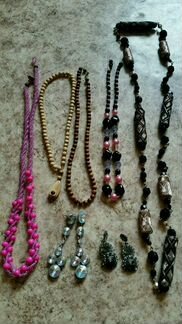 Ожерелье, бусы и браслеты