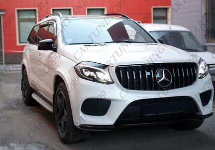 Решетка AMG GT Mercedes GLS хром с эмблемой
