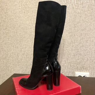 Сапоги натуральная замша