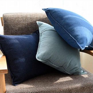 Чехлы джинс на подушку Икеа