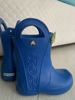 Детские резиновые сапоги crocs