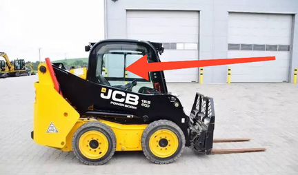 Стекло кузовное правое на Jcb eco 155/255/260