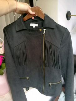 Куртка-косуха в стиле бохо замша